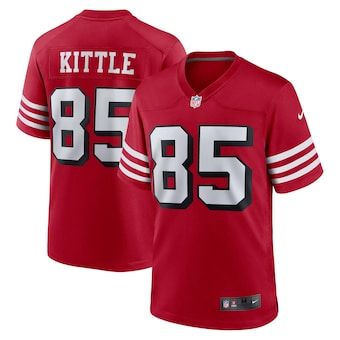 mens nike george kittle scarlet san francisco 49ers alte